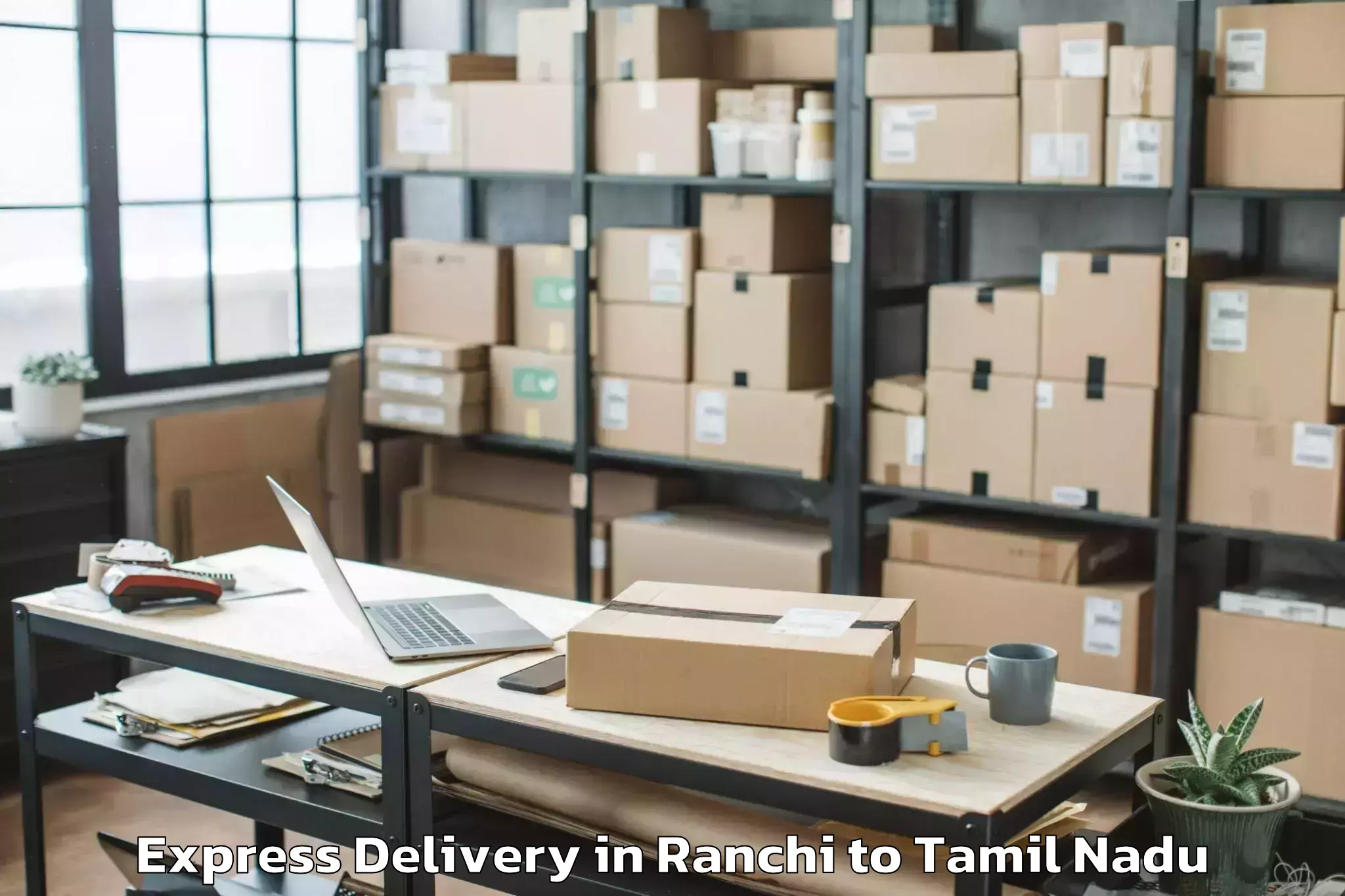 Book Ranchi to Koothanallur Express Delivery